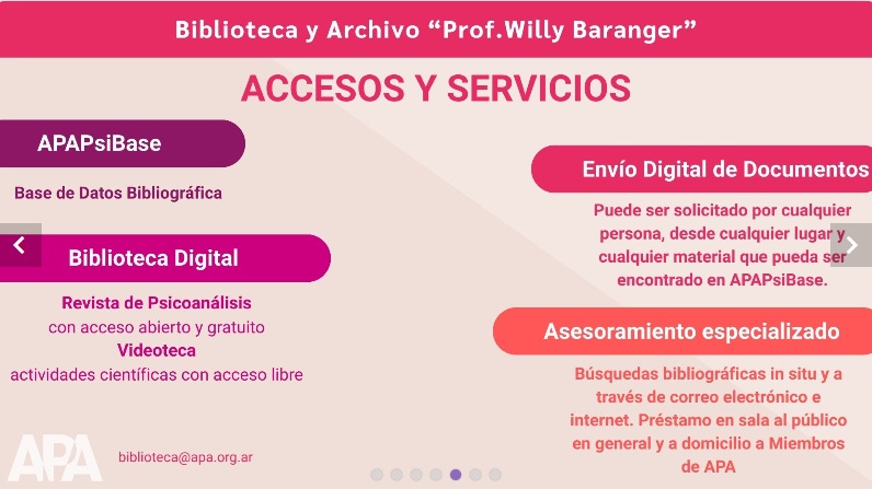 Servicios de nuestra Biblioteca